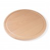 Pizza board breakfast board round diameter 32 cm 1.9 cm thick beech steamed