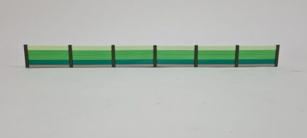 Lärmschutzwand H0. 38 mm hoch gerade, 6 Felder, 7cm grün